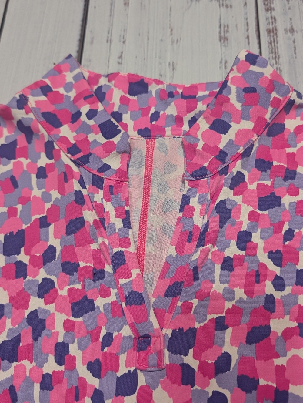 EA Athletic Tennis Golf Dress Pink Purple Abstract Brushstroke Size 3 (Medium) - Picture 5 of 12